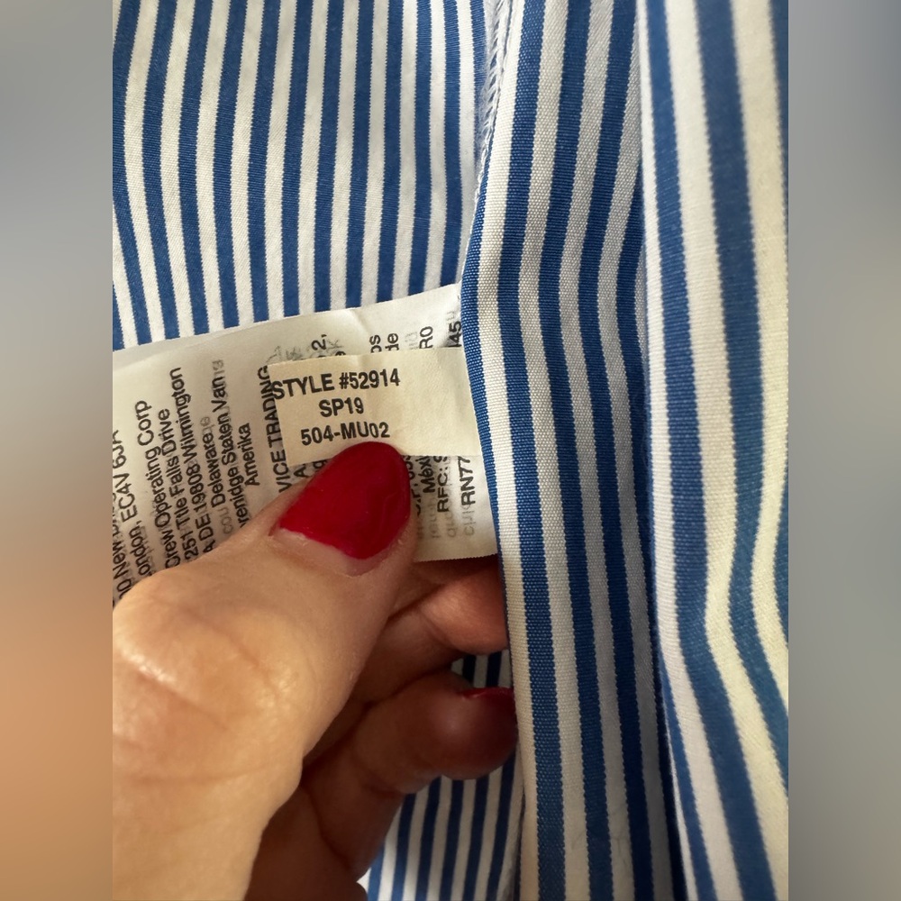 J. by J. Crew women’s striped classic button-up shirt in cotton poplin, size S - Picture 7 of 9